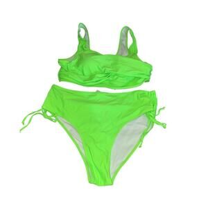 ❤️Neon Green High Waist Bikini Set - Beachsissi Size L